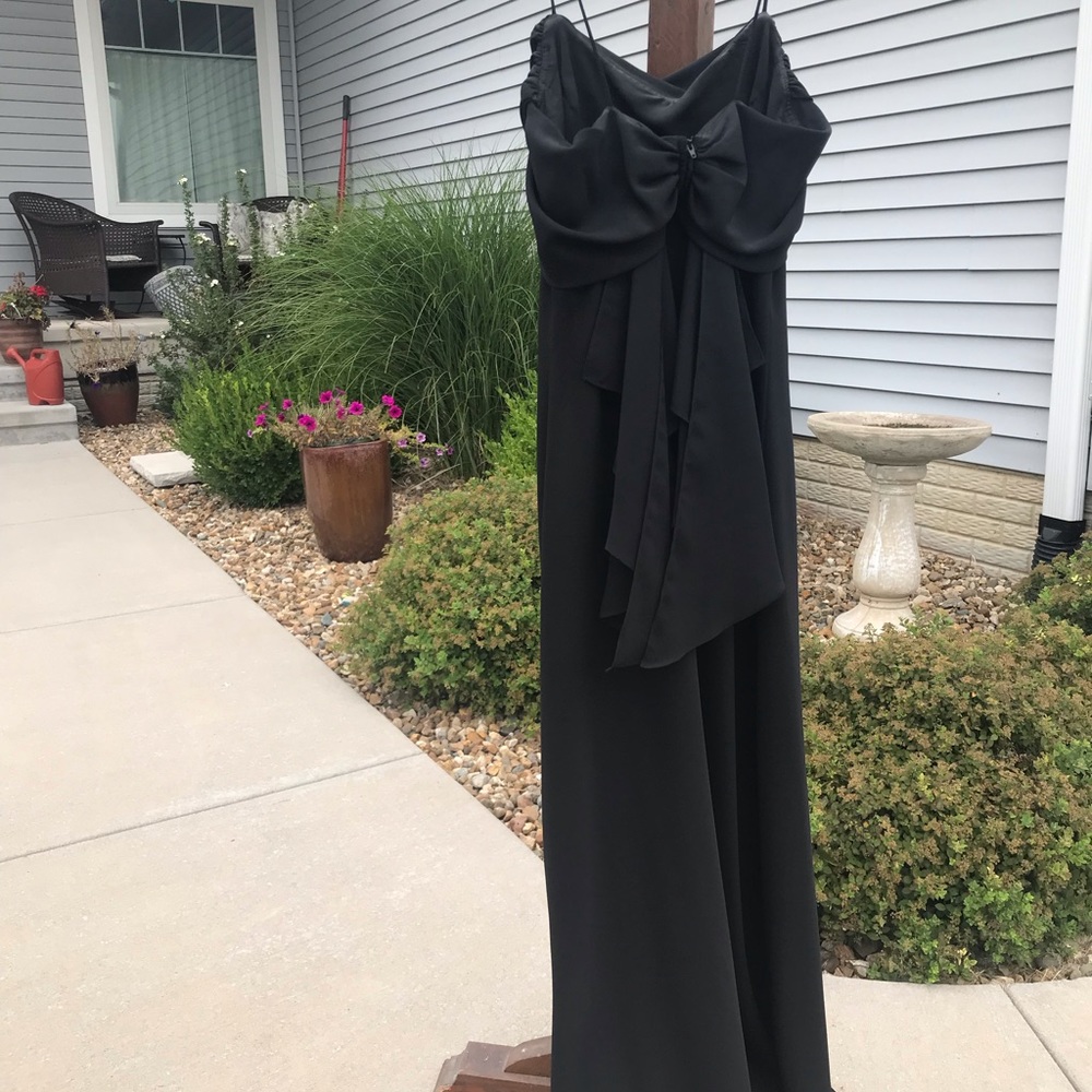 Classy long black formal dress size 14